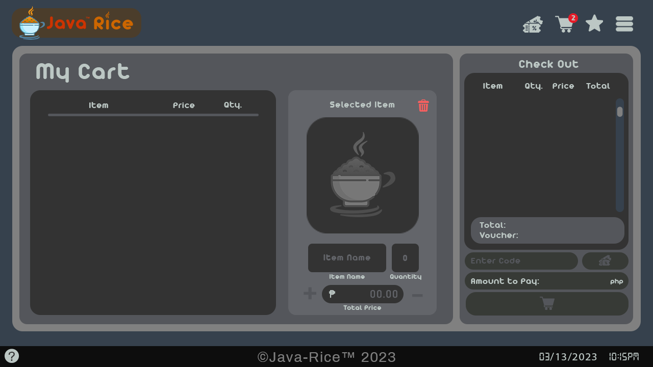 Java Rice Cart [none]